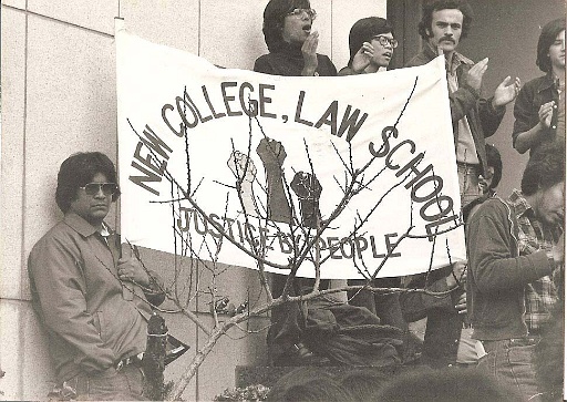 newcollege.jpg - New College of Law supports student strike at Hastings Law School.